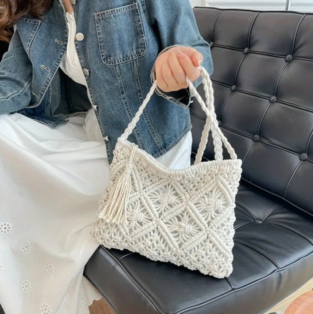 Macrame Crossbody Purse